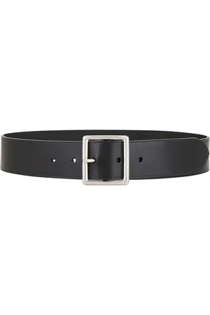 NILI LOTAN Marcela Belt in Black & Antique Silver - Black. Size 70 (also in 75, 85).