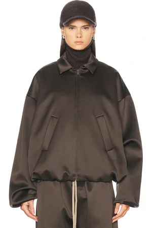 FEAR OF GOD Satin Bomber Jacket in Brown - Brown. Size L (also in ).