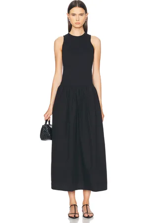 Frame Racer Tank Dress in Black - Black. Size L (also in S, XS).