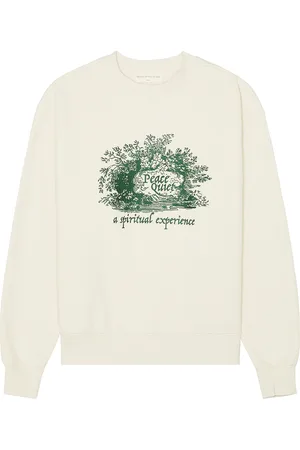 Museum of Peace and Quiet Spiritual Experience Crewneck Sweatshirt in Bone - Cream. Size L (also in M, S, XS).