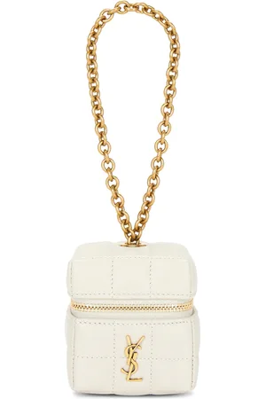Saint Laurent YSL Cube Bag in Crema Soft - Ivory. Size all.