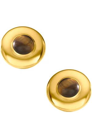 AUREUM Danica Stud Earrings in Gold - Metallic Gold. Size all.