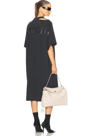 Balenciaga Painted T Shirt Dress in Faded Washed Black - Black. Size S (also in ).