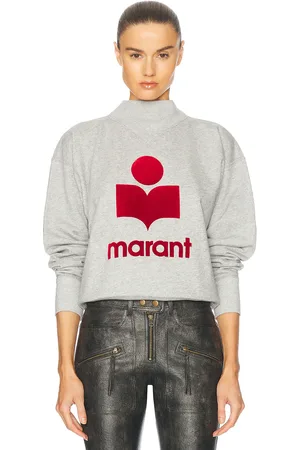 Isabel Marant Moby Sweatshirt in Grey & Red - Grey. Size 34 (also in 36, 38, 40, 42).