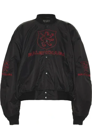 Balenciaga Varsity Jacket in Black - Black. Size L (also in M, S).