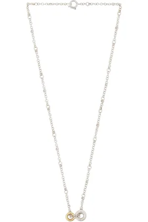 SPINELLI KILCOLLIN Gravity Necklace in Sterling Silver & Gold - Metallic Silver. Size all.