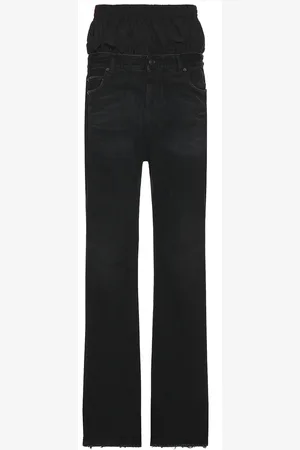 Balenciaga Layered Jeans in Midnight - Black. Size L (also in M, S).