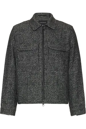 CLUB MONACO Wool Short Jacket in Black & White - Black. Size M (also in ).