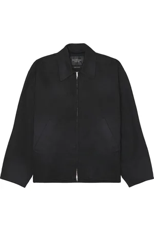 Balenciaga Zip-Up Jacket in Black - Black. Size L (also in S).
