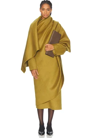 The Row Jan Coat in Mustard Green - Mustard. Size 0 (also in ).