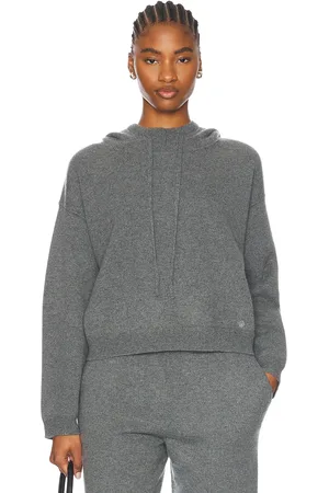 Loulou de Saison Sarla Hoodie in Slate Grey - Grey. Size L (also in M, S).