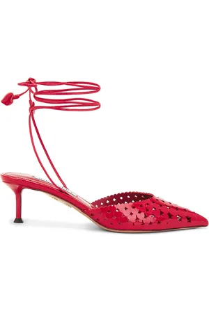 Aquazzura Amourose 50 Pump in Lipstick - Red. Size 36 (also in 36.5, 37, 38, 39, 39.5, 40, 41).