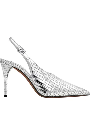 Alaïa Slingback Pump in Argent - Metallic Silver. Size 36 (also in 38, 39).
