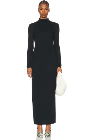 Khaite Norla Dress in Black - Black. Size L (also in M, S, XS).