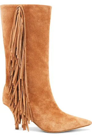 PARIS TEXAS Jessie Mid Calf 75 Boot in Terracotta - Brown. Size 36 (also in 36.5, 37, 38, 38.5, 39, 39.5, 40).