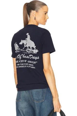 One Of These Days X Fwrd The City Of Angels Tee in Navy - Blue. Size L (also in M, S, XL/1X).