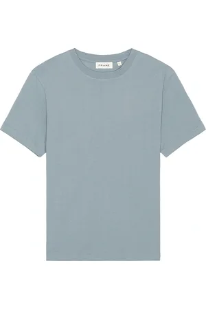Frame Logo Tee in Smoky Blue - Slate. Size M (also in ).