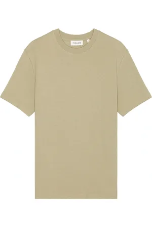 Frame Duo Fold Tee in Dusty Sage - Green. Size L (also in M, S, XL/1X).