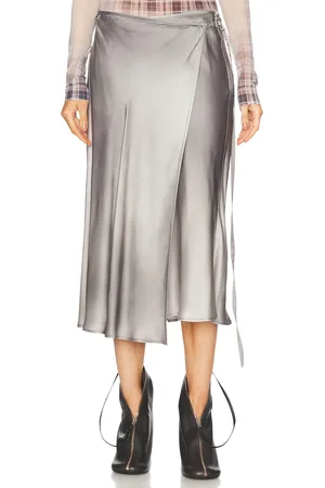 Acne Studios Ivana Skirt in Multi Grey - Grey. Size 38 (also in 40, 42).