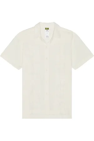 Agua Bendita Jack Shirt in White - White. Size L (also in M, S, XL/1X).