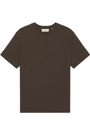 Frame Logo Tee in Brown - Brown. Size M (also in ).