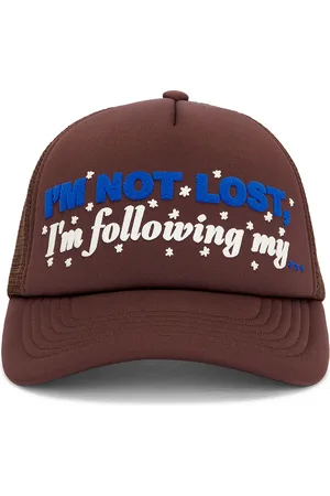 ARIES IM Not Lost Trucker Cap in Brown - Brown. Size 0 (also in ).