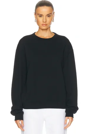 AYA MUSE Everyday Crewneck Sweatshirt in Black - Black. Size L (also in M, S, XS, XXS).