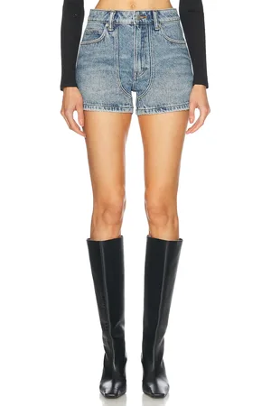 Alexander Wang High Waisted Carpenter Short in Classic Worn Indigo - Blue. Size 24 (also in 25, 26, 27, 28, 30).