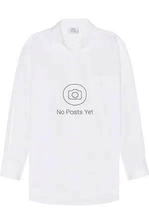 Vetements No Posts Classic Shirt in White - White. Size L (also in M, S).