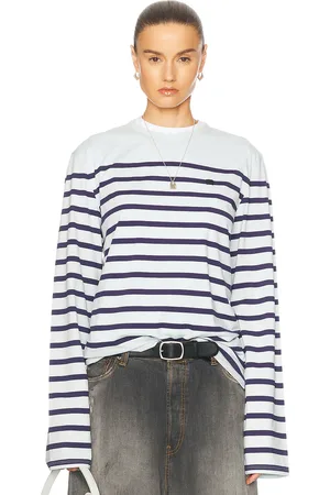 Acne Studios Erada Crew Neck Top in Pale Blue - Blue. Size L (also in M, S, XS).