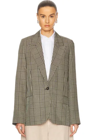 Acne Studios Jukera Stewart Blazer in Multi Brown - Brown. Size 36 (also in 38, 40, 42).