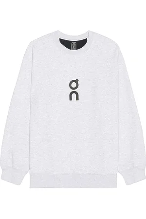 On Running Club Sweater in Crater - Grey. Size L (also in M, XL/1X).