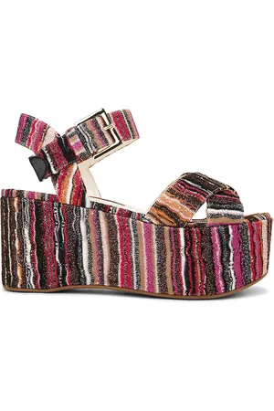 Missoni Julia Sandal in Orange Red - Fuchsia. Size 38 (also in 39.5).