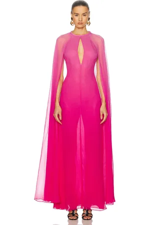 Tom Ford Keyhole Neckline Evening Dress in Combo Fuxia - Pink. Size 34 (also in 36, 38).