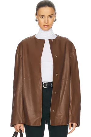 Loulou de Saison Atalia Jacket in Wood - Brown. Size 34 (also in 36, 38, 40).