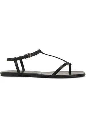 Loulou de Saison Amaru Thong Sandal in Black - Black. Size 36 (also in 39, 41).