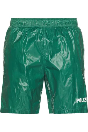 Vetements Polizei Swimshorts in Green - Green. Size M (also in S).