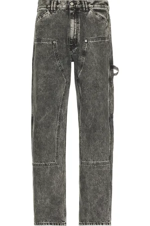 ARIES Acid Wash Denim Carpenter Jean in Black - Black. Size 30 (also in 32, 34, 36).