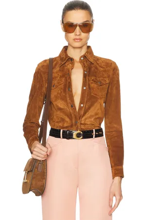 Tom Ford Western Shirt in Caramel - Brown. Size 38 (also in ).
