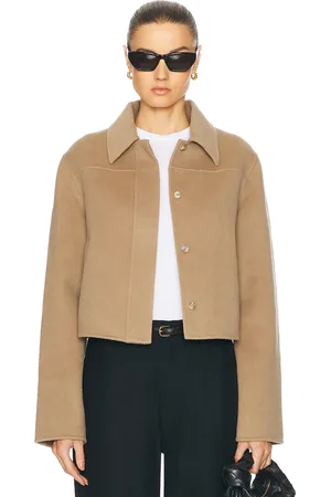 Loulou de Saison Zhanna Jacket in Mink Taupe - Taupe. Size 34 (also in 40).