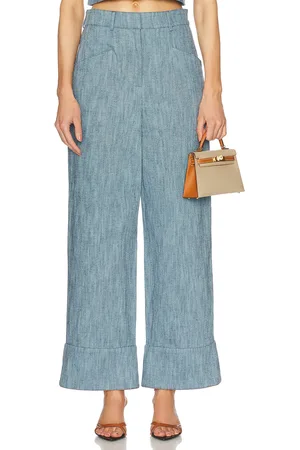 ALEXIS Trevor Pant in Stone Blue - Blue. Size L (also in S, XS).