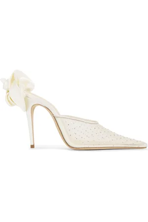 MAGDA BUTRYM Crystal Mule in Cream - Cream. Size 40 (also in 41).