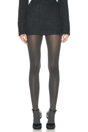 Helsa Annabelle Knit Skirt in Dark Heather Grey - Charcoal. Size L (also in M, S, XL, XS, XXS).