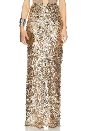 Ilkyaz Ozel Sirena Skirt in Alchemy - Metallic Neutral. Size 38 (also in 40).