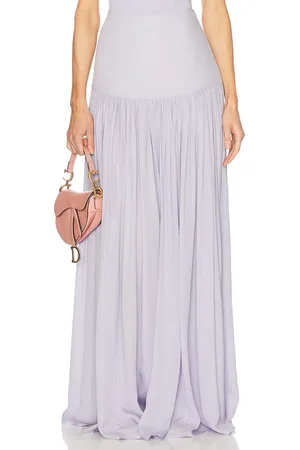 Helsa Diaphanous Maxi Skirt in Purple Heather - Lavender. Size L (also in M, XL, XXS).
