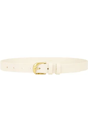 Frame Twist Buckle Belt in Bone - White. Size L (also in ).