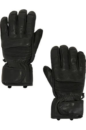 Whitespace Leather Riding Gloves in Black - Black. Size L/XL (also in ).