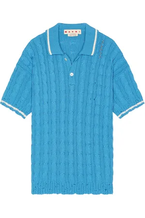 Marni Polo Neck Top in Azure - Blue. Size 46 (also in 48, 50).