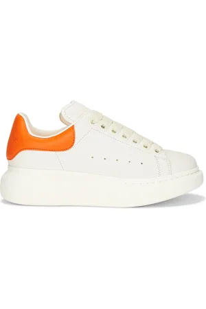 Alexander McQueen Oversized Sneaker in Off White & Orange - White. Size 36 (also in 36.5, 37.5, 38, 38.5, 39, 40).
