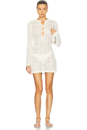 Loulou de Saison Evan Dress in Ivory - Ivory. Size L (also in XS).